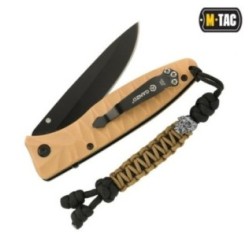 Šnúrka na nôž M-Tac Lanyard Snake Skull - čierna-coyote