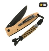 Šnúrka na nôž M-Tac Lanyard Snake Skull - čierna-coyote