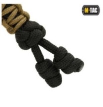 Šnúrka na nôž M-Tac Lanyard Snake Skull - čierna-coyote