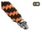Šnúrka na nôž M-Tac Lanyard Helix Skull - čierna-oranžová