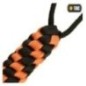 Šnúrka na nôž M-Tac Lanyard Helix Skull - čierna-oranžová