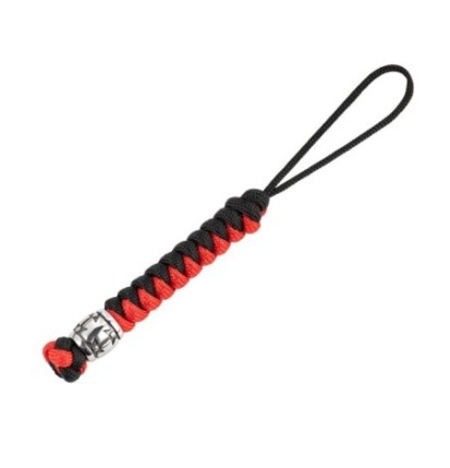 Šnúrka na nôž M-Tac Lanyard Viper Cossack Cross V2 Steel - čierna-červená