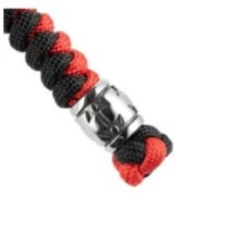 Šnúrka na nôž M-Tac Lanyard Viper Cossack Cross V2 Steel - čierna-červená