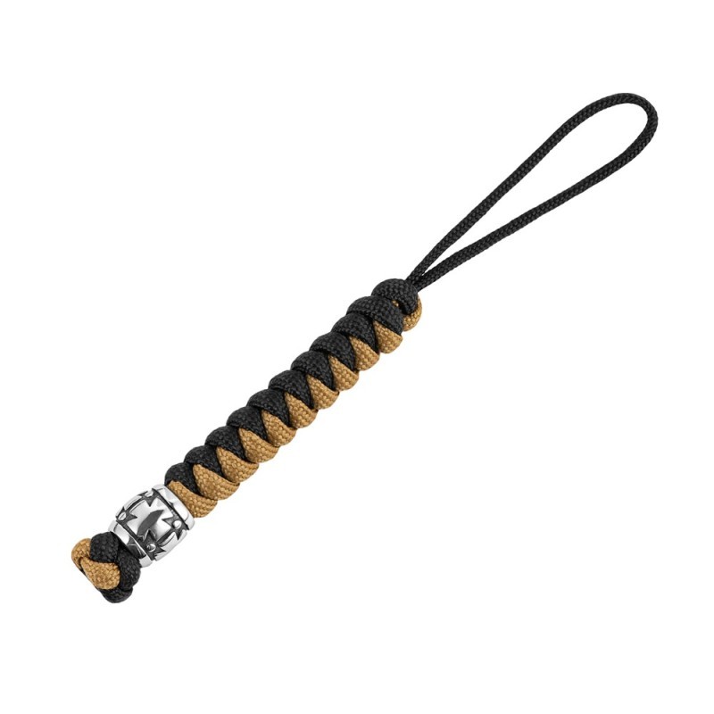 Šnúrka na nôž M-Tac Lanyard Viper Cossack Cross V2 Steel - čierna-béžová Šnúrka na nôž M-Tac Lanyard Viper Cossack Cross V2 Steel - čierna-béžová