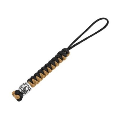 Šnúrka na nôž M-Tac Lanyard Viper Cossack Cross V2 Steel - čierna-béžová