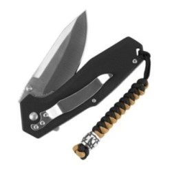 Šnúrka na nôž M-Tac Lanyard Viper Cossack Cross V2 Steel - čierna-béžová