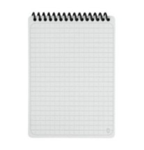 Blok so štvorčekovými listami a uhlomerom M-Tac Ecopybook Tactical - čierny-biely