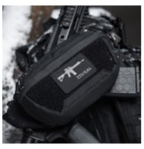 Nášivka so zbraňou M-Tac AR-15 223/5,56 - čierna-sivá