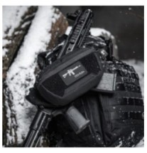 Nášivka so zbraňou M-Tac AR-15 223/5,56 - čierna-sivá