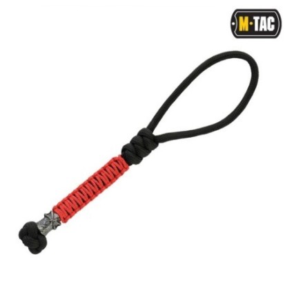 Šnúrka na nôž M-Tac Lanyard Ninja 2 - čierna-červená