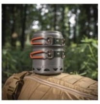 Súprava riadu M-Tac Individual Cookware 2 - sivá