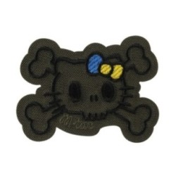 Nášivka M-Tac Hello Skull Kitty - ranger green