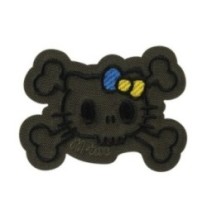 Nášivka M-Tac Hello Skull Kitty - ranger green