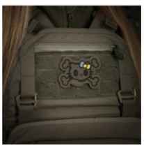 Nášivka M-Tac Hello Skull Kitty - ranger green
