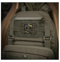 Nášivka M-Tac Hello Skull Kitty - ranger green