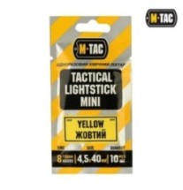 Svietiace tyčinky M-Tac Light Sticks 4,5 x 40 mm 10 ks - žlté