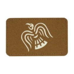 Nášivka M-Tac Raven Flag Laser Cut Glow - coyote-biela