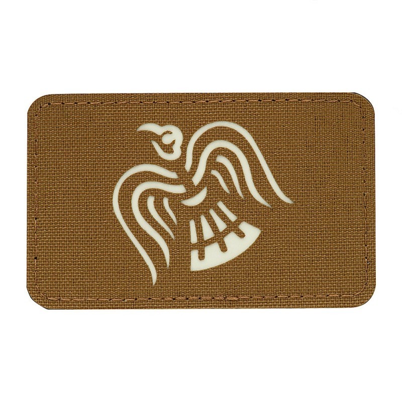 Nášivka M-Tac Raven Flag Laser Cut Glow - coyote-biela