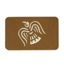 Nášivka M-Tac Raven Flag Laser Cut Glow - coyote-biela