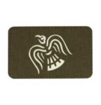 Nášivka M-Tac Raven Flag Laser Cut Glow - olivová-biela