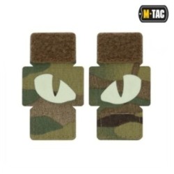 Nášivka M-Tac Tiger Eyes Laser Cut 2 ks - multicam-biela