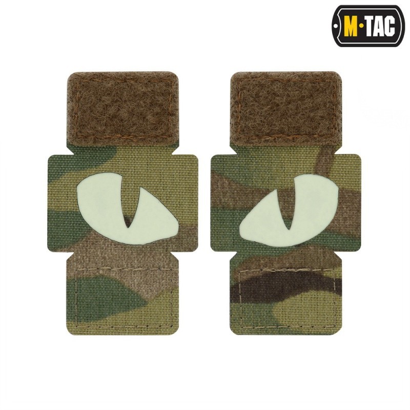 Nášivka M-Tac Tiger Eyes Laser Cut 2 ks - multicam-biela Nášivka M-Tac Tiger Eyes Laser Cut 2 ks - multicam-biela