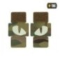 Nášivka M-Tac Tiger Eyes Laser Cut 2 ks - multicam-biela Nášivka M-Tac Tiger Eyes Laser Cut 2 ks - multicam-biela