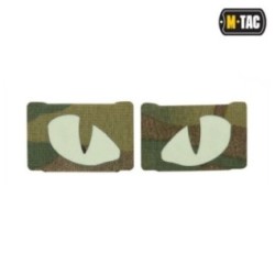 Nášivka M-Tac Tiger Eyes Laser Cut 2 ks - multicam-biela