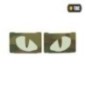 Nášivka M-Tac Tiger Eyes Laser Cut 2 ks - multicam-biela Nášivka M-Tac Tiger Eyes Laser Cut 2 ks - multicam-biela