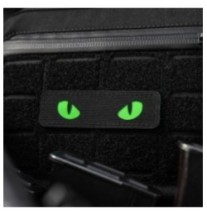 Nášivka M-Tac Cat Eyes - čierna-zelená