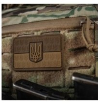 Nášivka M-Tac UA Flag Relief - hnedá