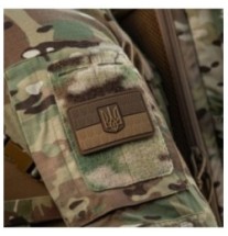 Nášivka M-Tac UA Flag Relief - hnedá