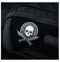 Nášivka M-Tac No Knife No Life 3D - sivá