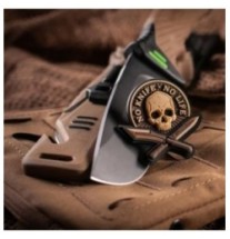 Nášivka M-Tac No Knife No Life 3D - coyote