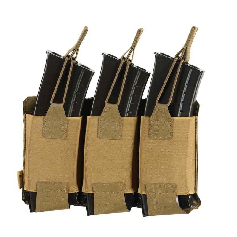 Puzdro na 3 zásobníky M-Tac Elastic Triple Magazine Elite Laser Cut - coyote Puzdro na 3 zásobníky M-Tac Elastic Triple Magazine Elite Laser Cut - coyote