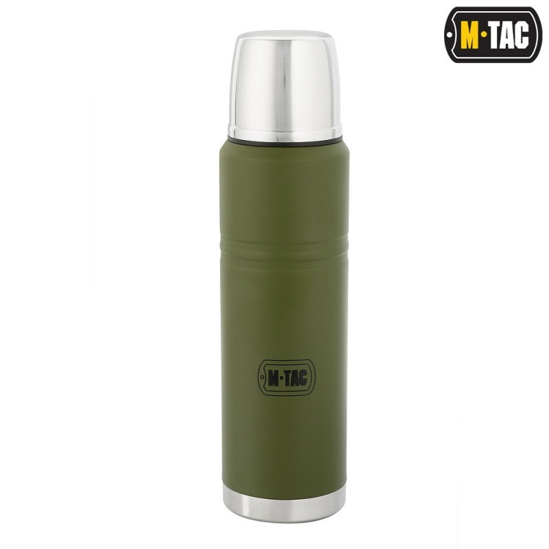 Termoska M-Tac Thermos Steel 1000 ml - olivová-strieborná