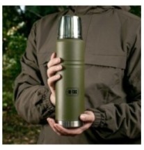 Termoska M-Tac Thermos Steel 1000 ml - olivová-strieborná
