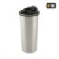 Mobilný termohrnček M-Tac Thermo Mug 450 ml - strieborný-čierny Mobilný termohrnček M-Tac Thermo Mug 450 ml - strieborný-čierny