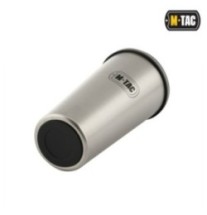 Mobilný termohrnček M-Tac Thermo Mug 450 ml - strieborný-čierny