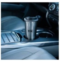 Mobilný termohrnček M-Tac Thermo Mug 450 ml - strieborný-čierny