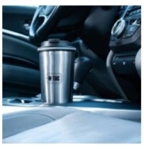 Mobilný termohrnček M-Tac Thermo Mug 450 ml - strieborný-čierny