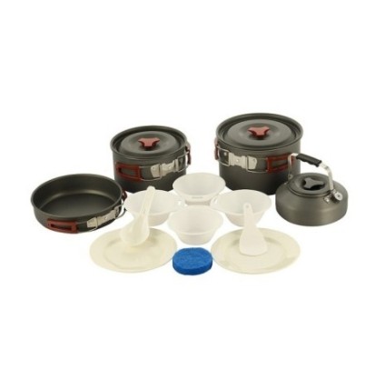 Súprava riadu M-Tac Crockery Set pre 4-5 osôb - sivá