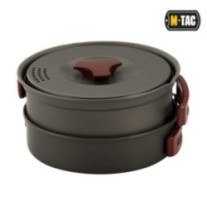 Súprava riadu M-Tac Individual Cookware Set - sivá