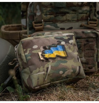 Nášivka M-Tac Battle Flag of Ukraine Reverse - farebná-olivová
