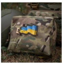 Nášivka M-Tac Battle Flag of Ukraine Reverse - farebná-olivová