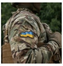 Nášivka M-Tac Battle Flag of Ukraine Reverse - farebná-olivová