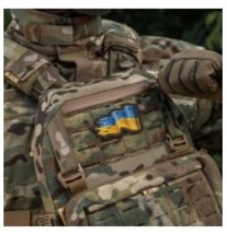 Nášivka M-Tac Battle Flag of Ukraine Reverse - farebná-olivová