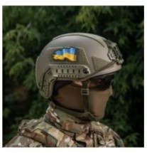 Nášivka M-Tac Battle Flag of Ukraine Reverse - farebná-olivová