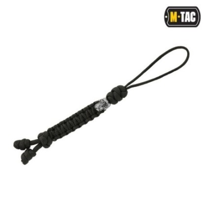Šnúrka na nôž M-Tac Lanyard Snake Skull - čierna