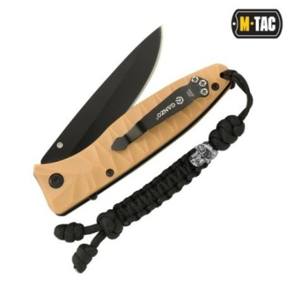 Šnúrka na nôž M-Tac Lanyard Snake Skull - čierna